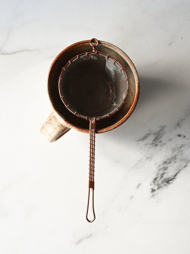 Copper Tea Strainer