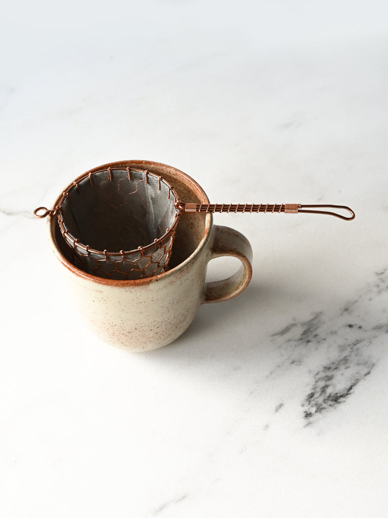 Copper Tea Strainer