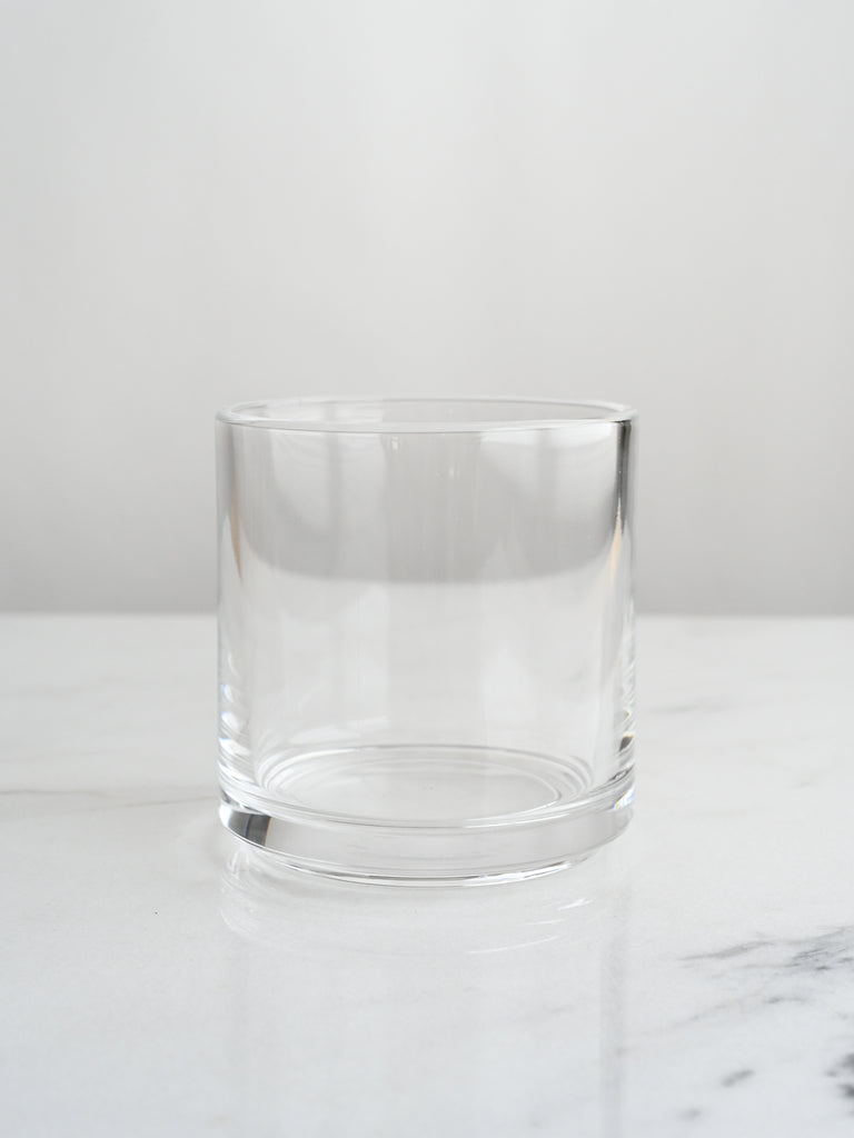 Square Glass Tumbler in Clear | Set of 3