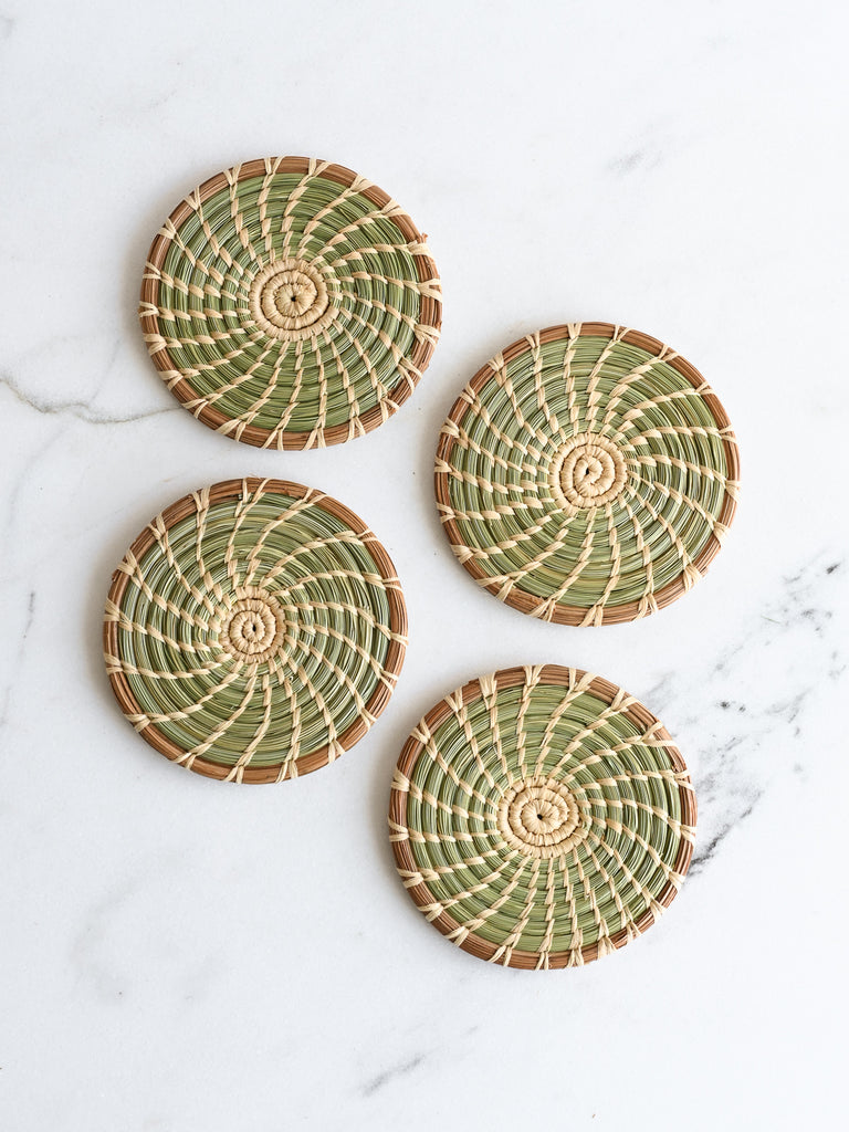 Pine Needle & Sweetgrass Coasters