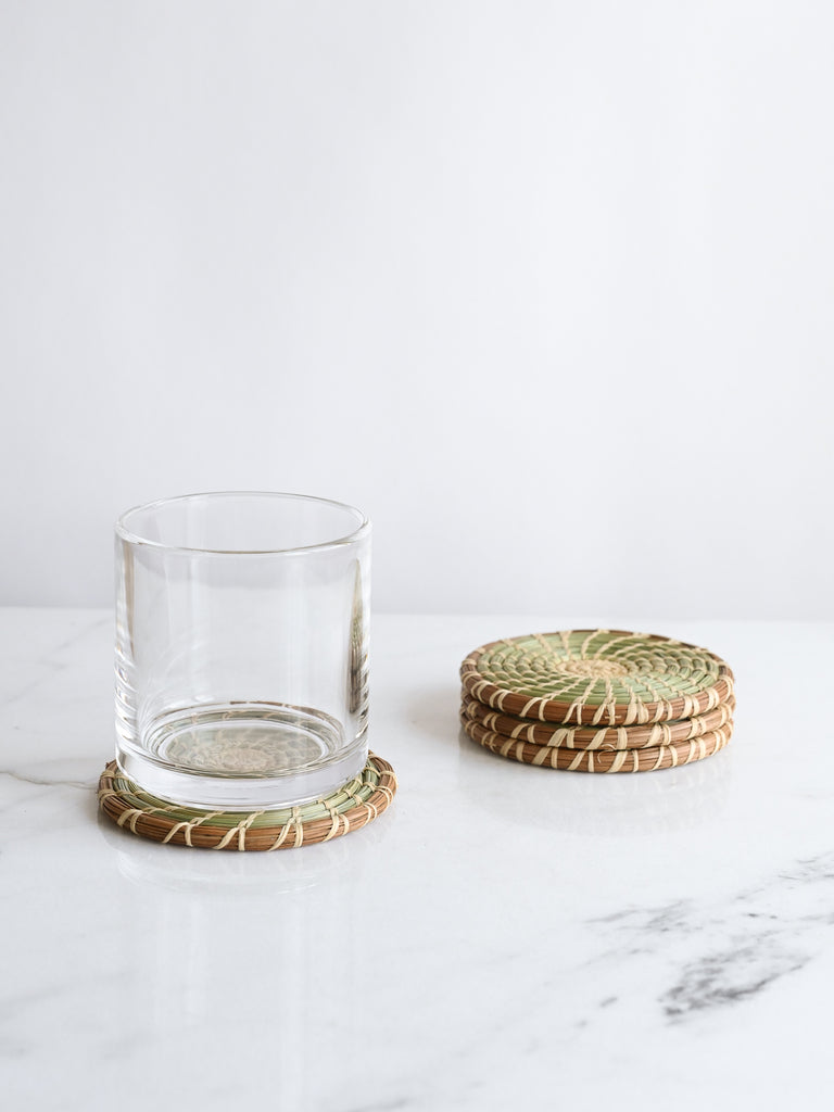 Pine Needle & Sweetgrass Coasters