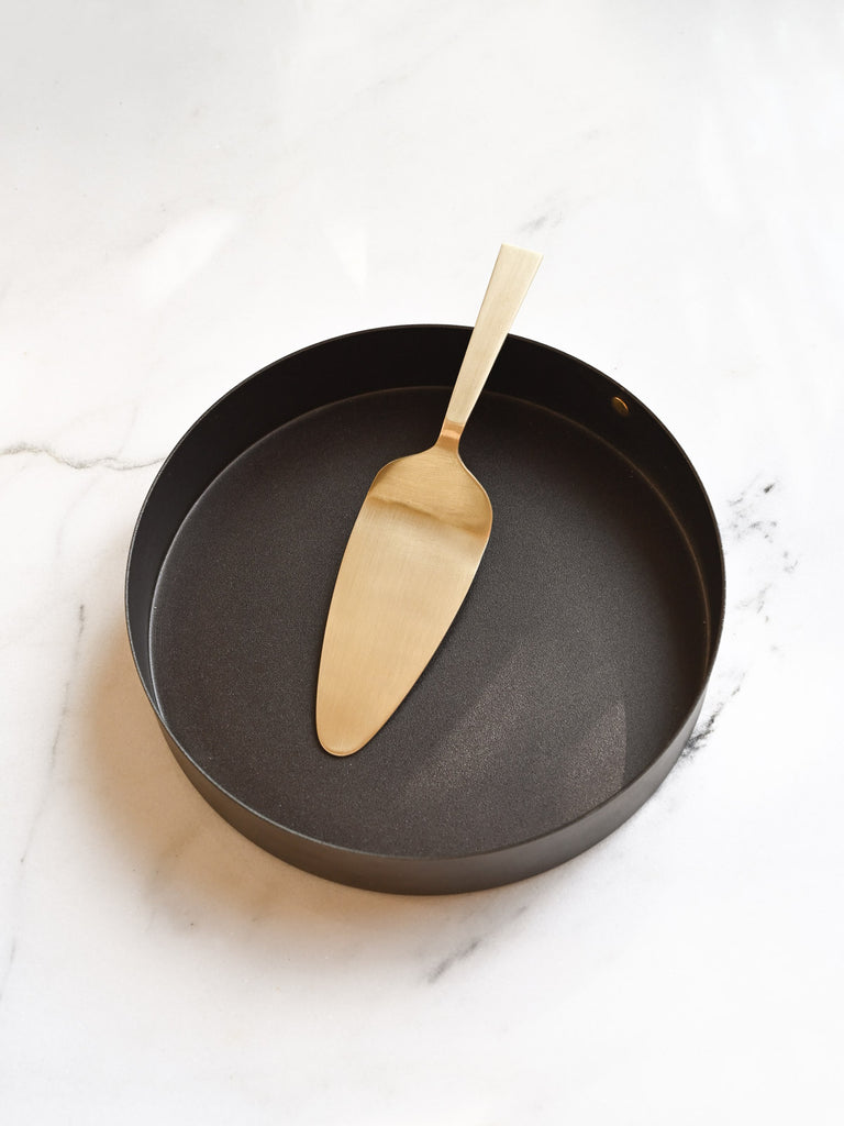 Brass Cake Server