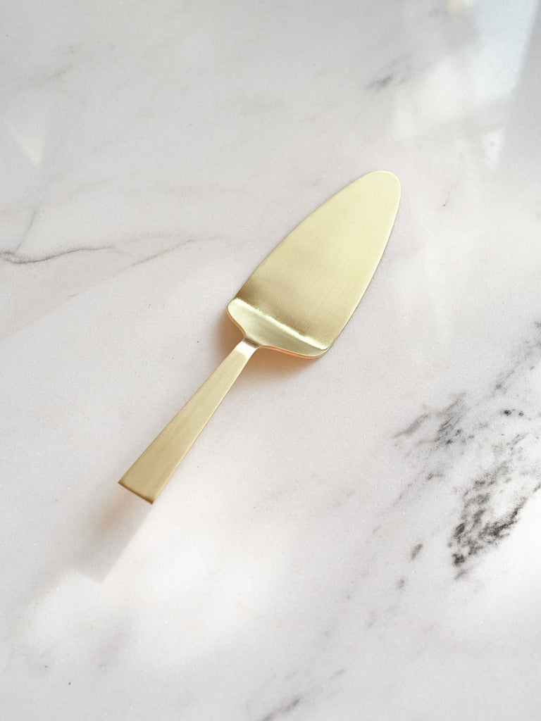 Brass Cake Server