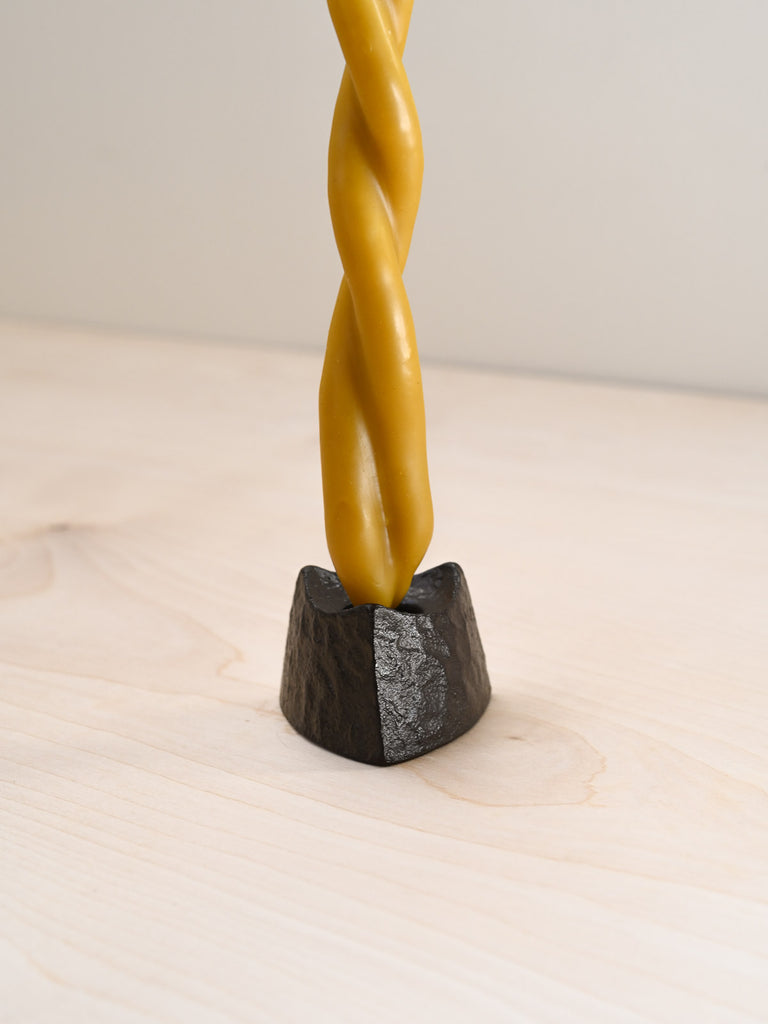 Geometric Cast Iron Candle Stand