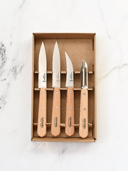 Opinel Essentials Small Kitchen Knives - set/4