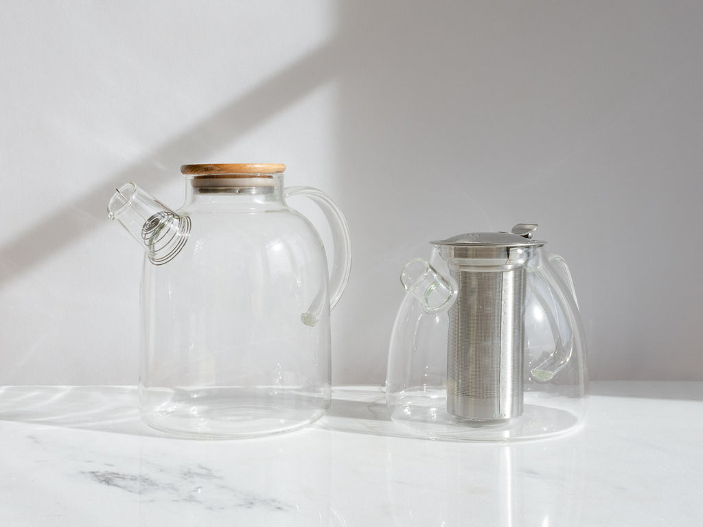 Short Glass Teapot | 37 oz.