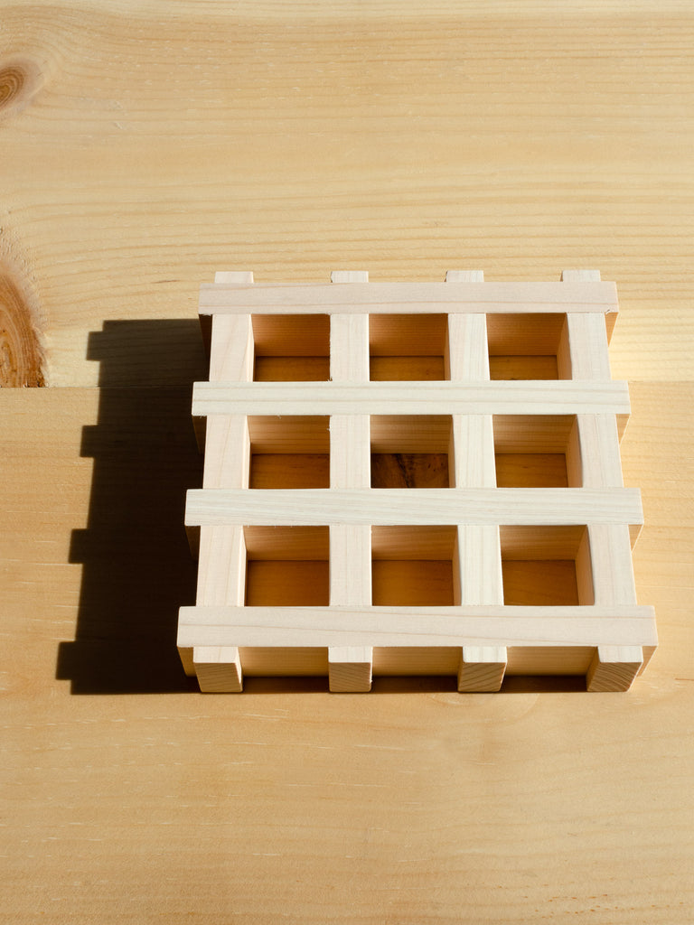 Hinoki Grid Trivet