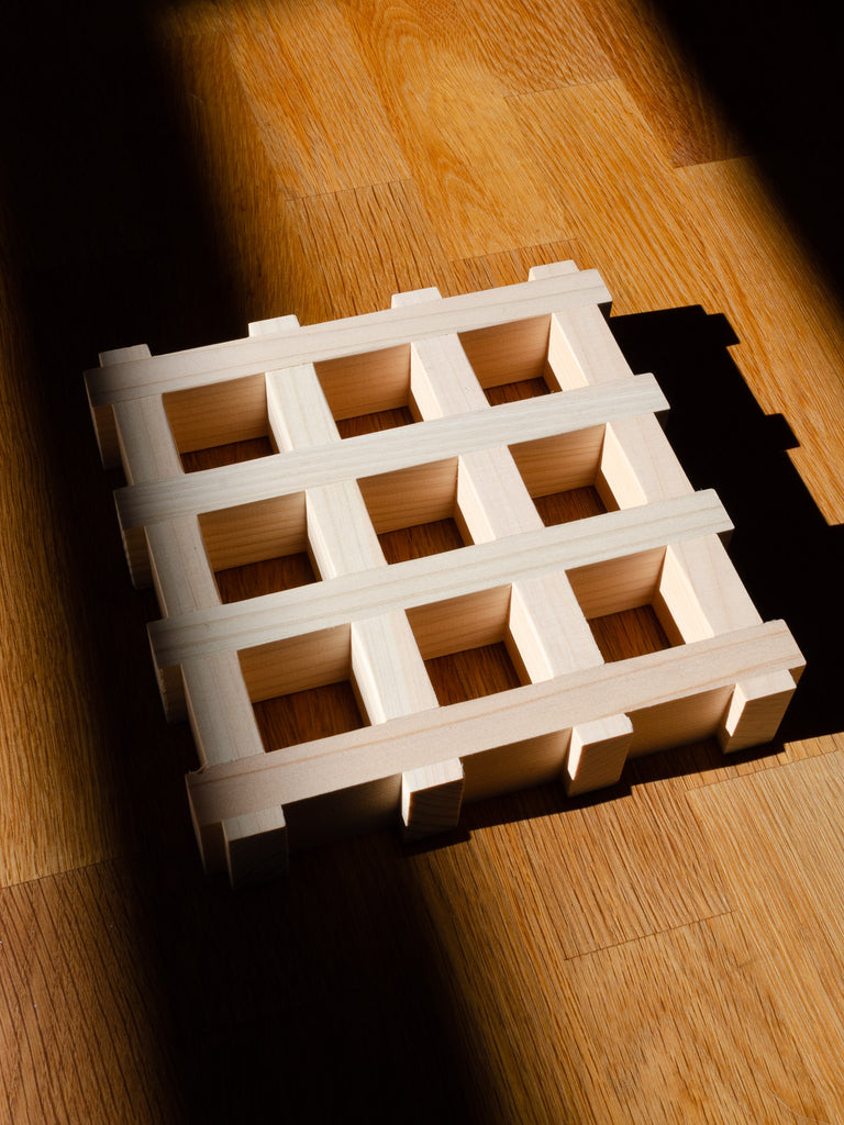 Hinoki Grid Trivet