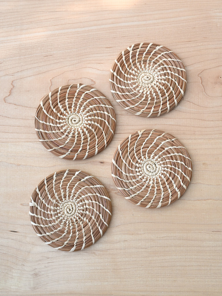 Pine Needle Coasters