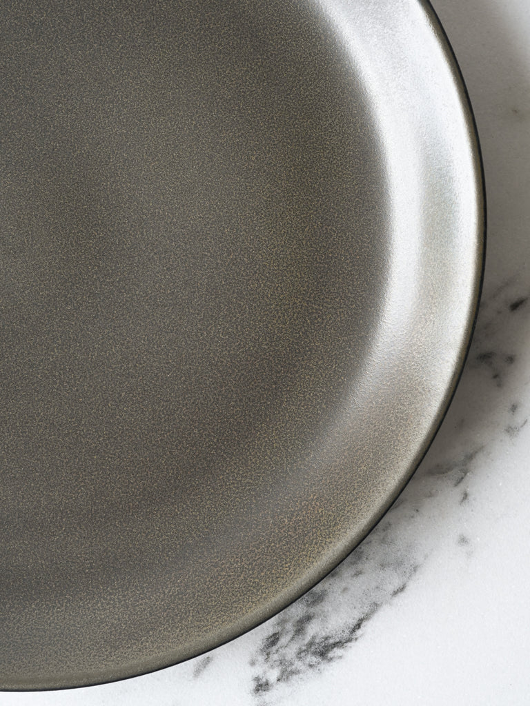 Dinner Plate in Tenmoku Glaze