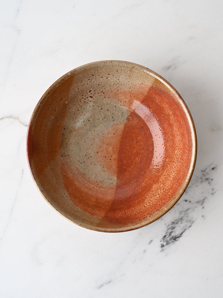 Red Shino Serving Bowl | No. 03