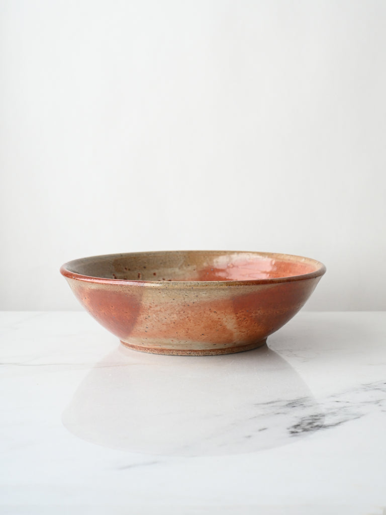 Red Shino Serving Bowl | No. 02