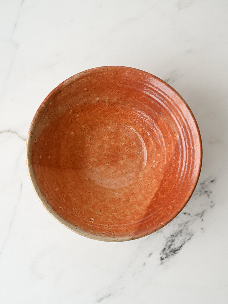 Red Shino Serving Bowl | No. 04