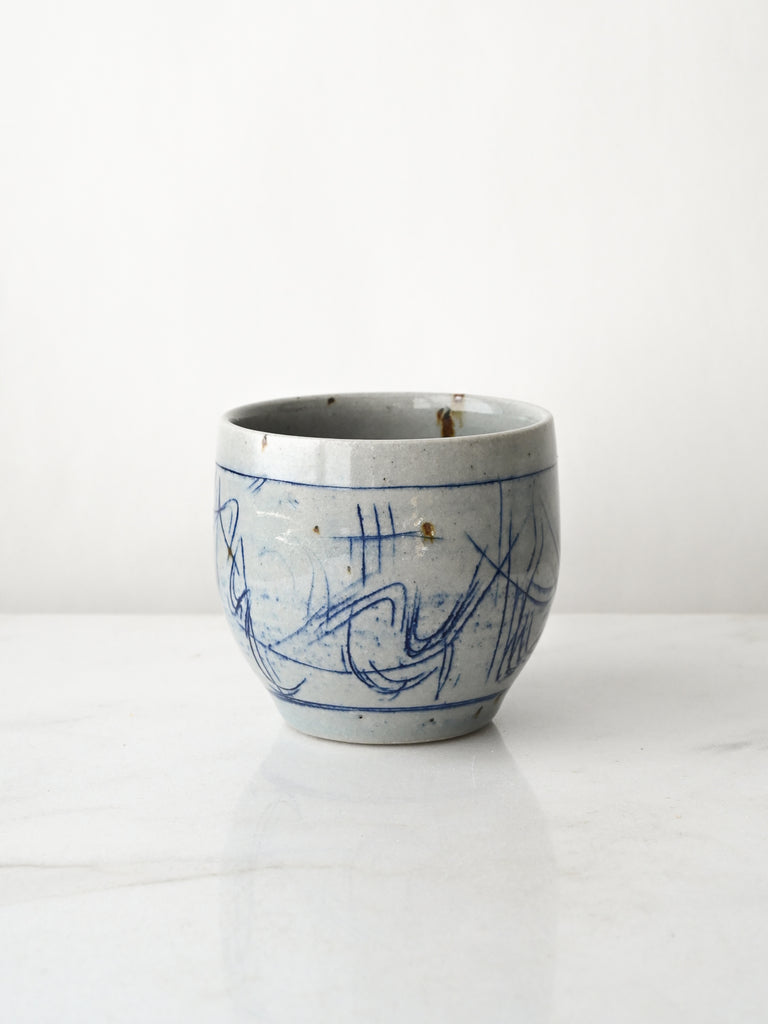 Blue Sketch Tumbler