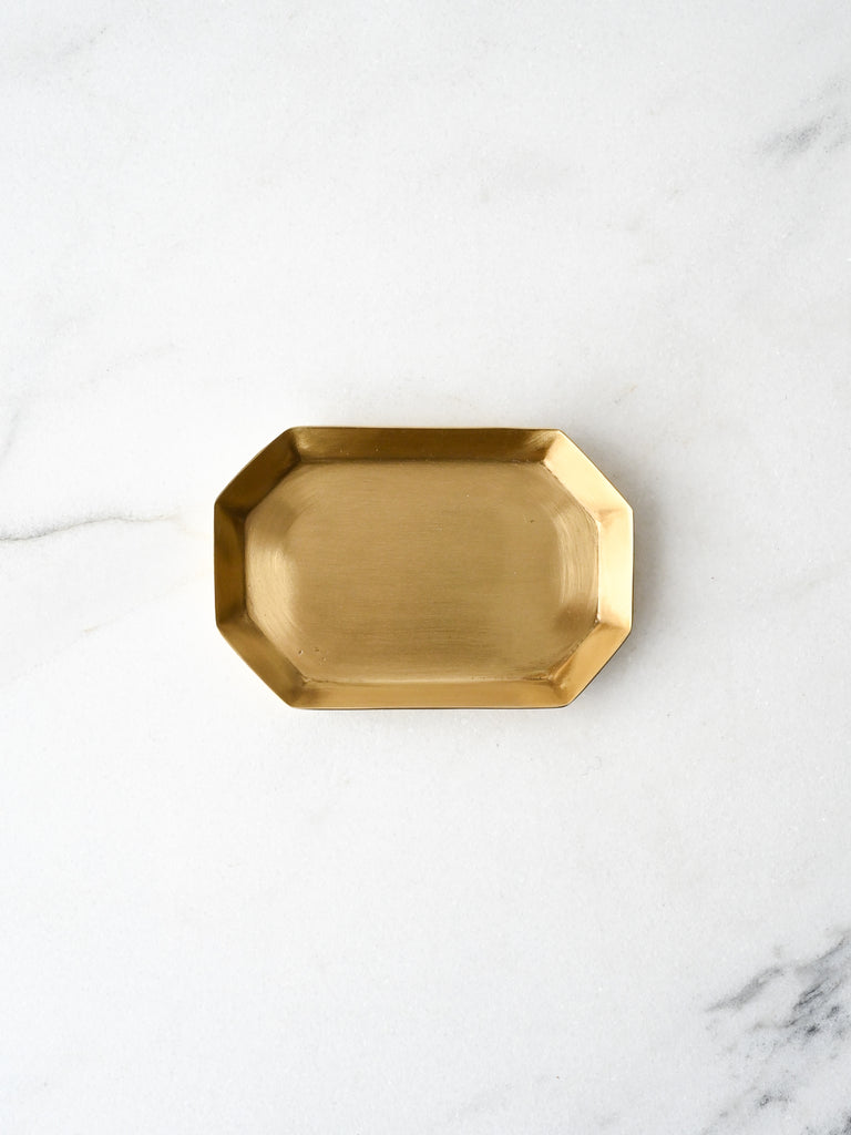 Brass Long Octagonal Tray