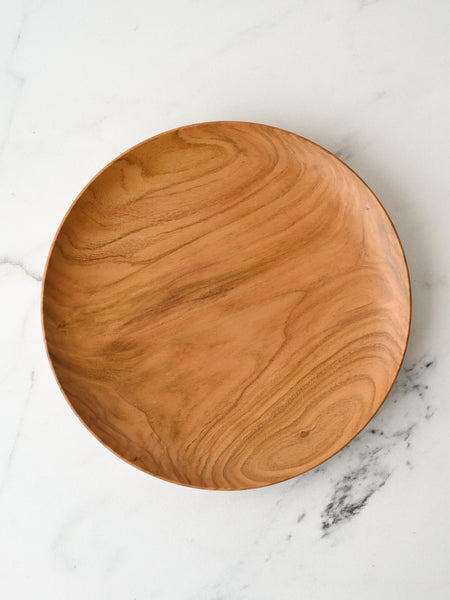 Urushi-Lacquered Large Wooden Plate | Sakura