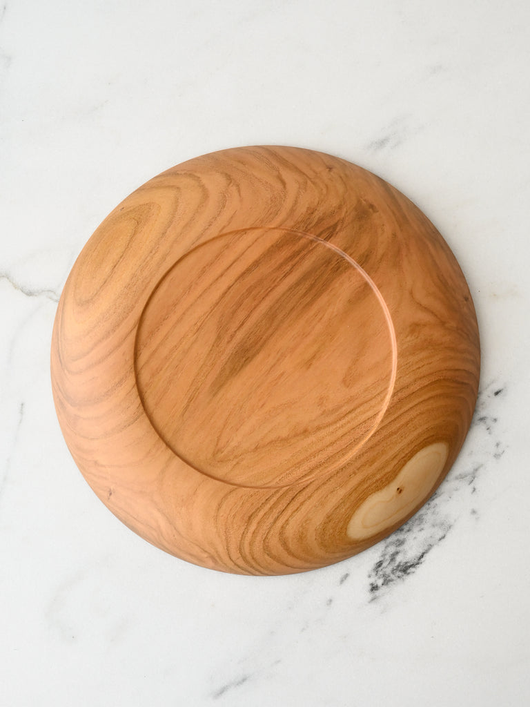 Urushi-Lacquered Large Wooden Plate | Sakura