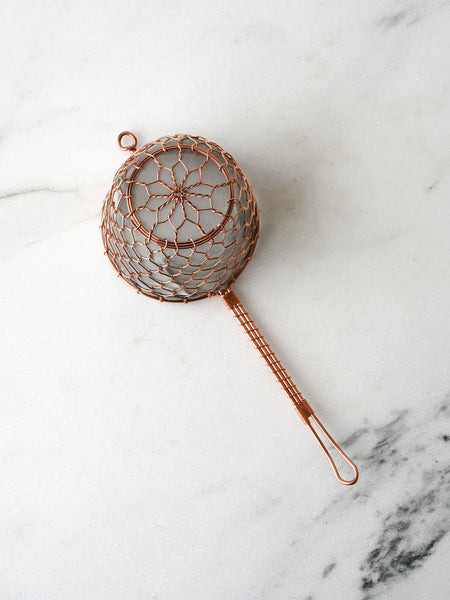 Copper Tea Strainer