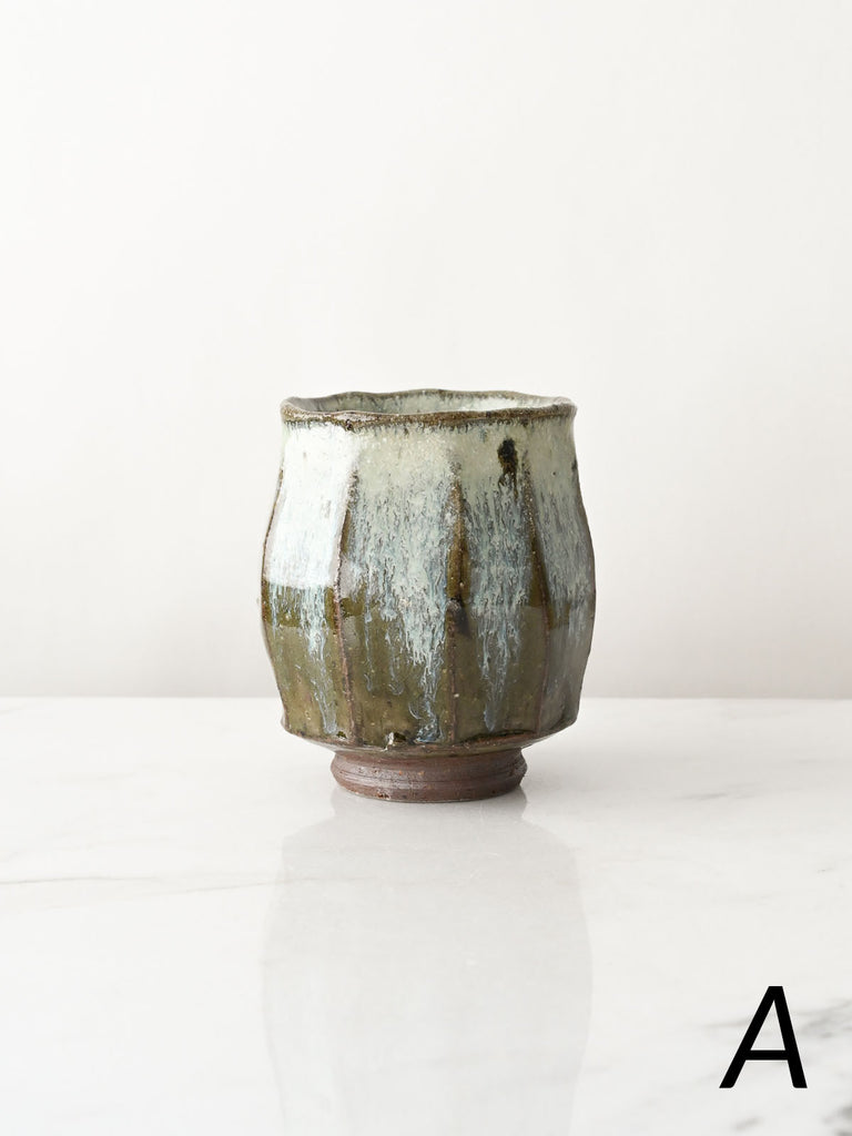 Wild Clay Yunomi in Flowing Glaze