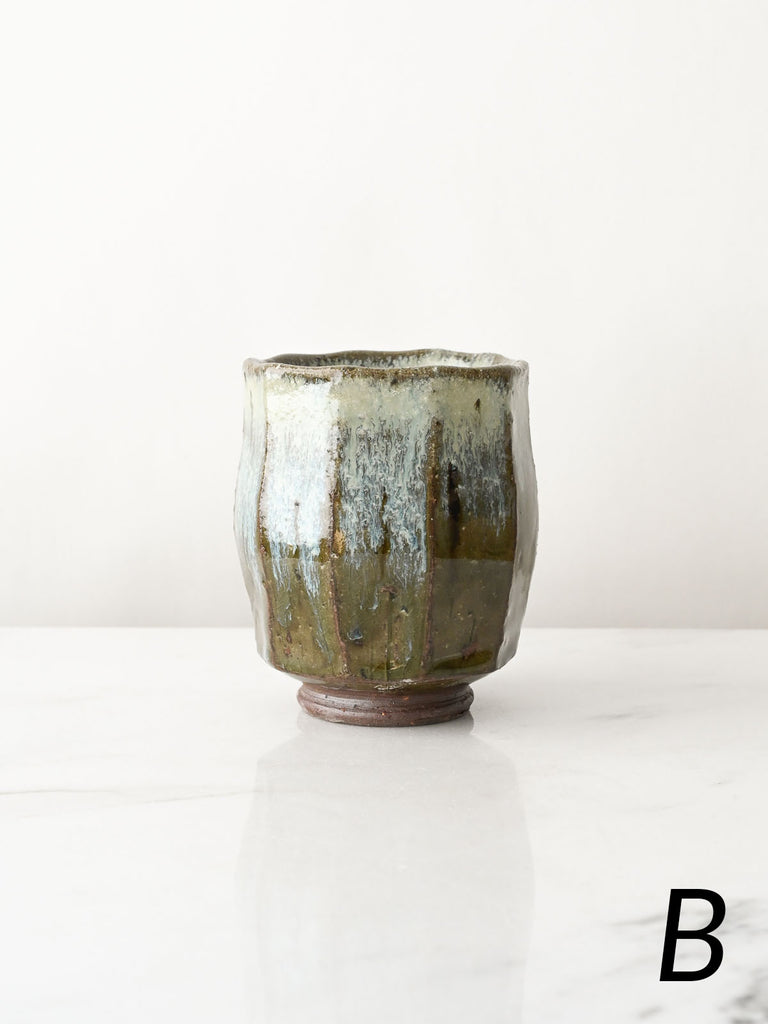 Wild Clay Yunomi in Flowing Glaze
