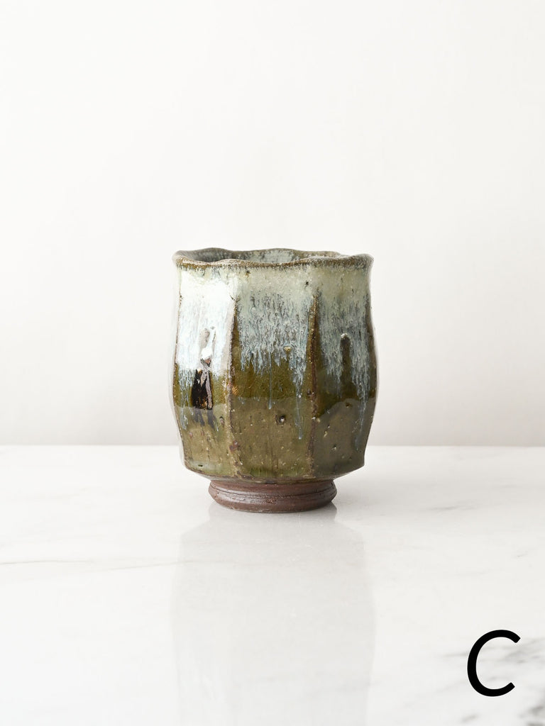 Wild Clay Yunomi in Flowing Glaze