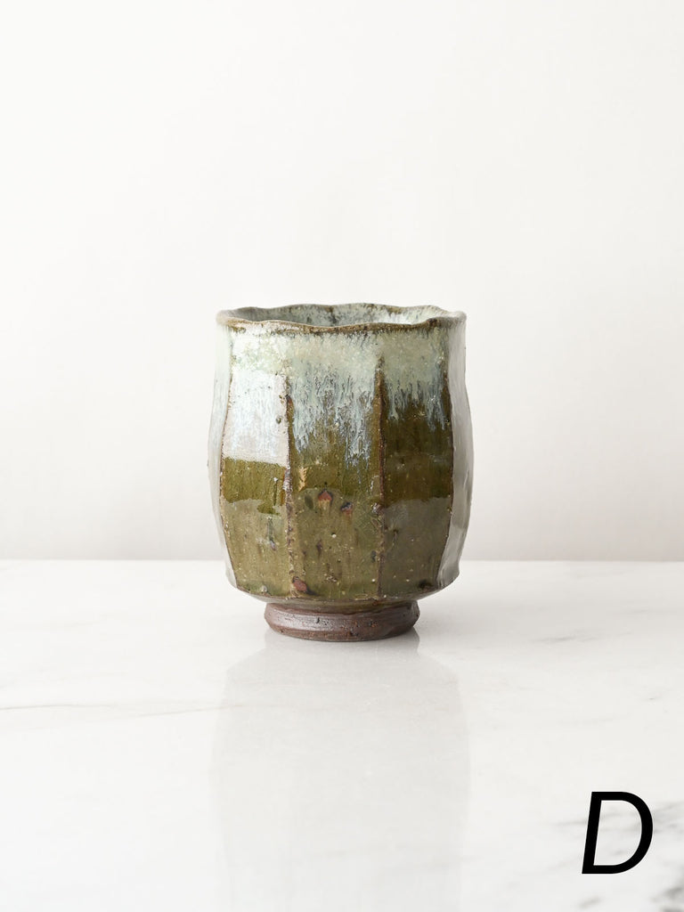 Wild Clay Yunomi in Flowing Glaze