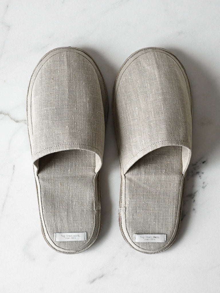 Linen House Slippers in Natural