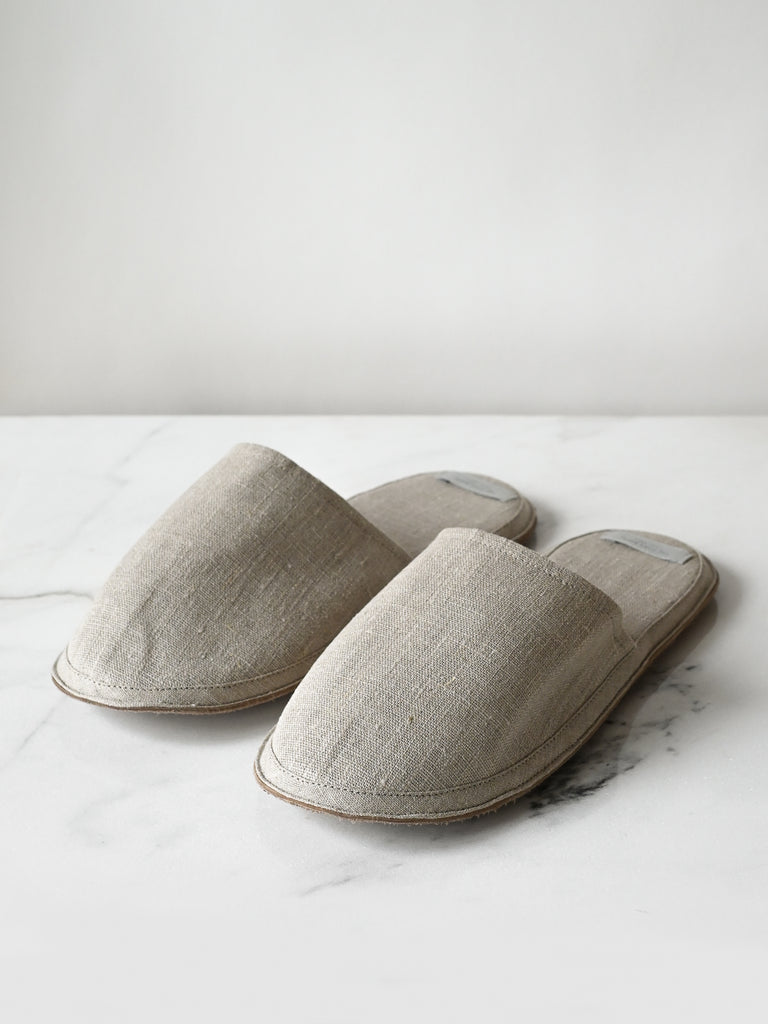 Linen House Slippers in Natural