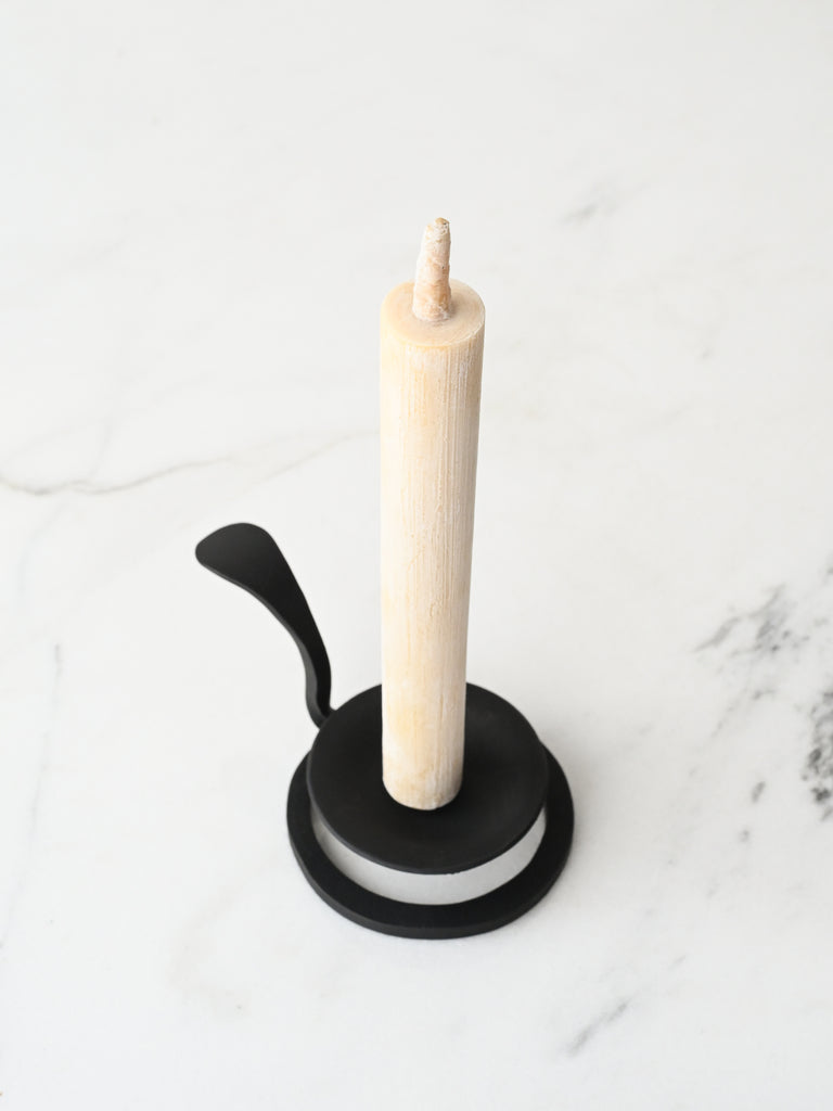 Wrought Iron Handled Candle Stand