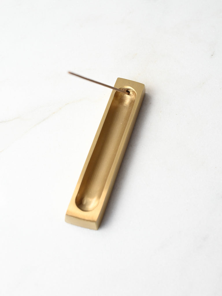 Brass Long Incense Holder