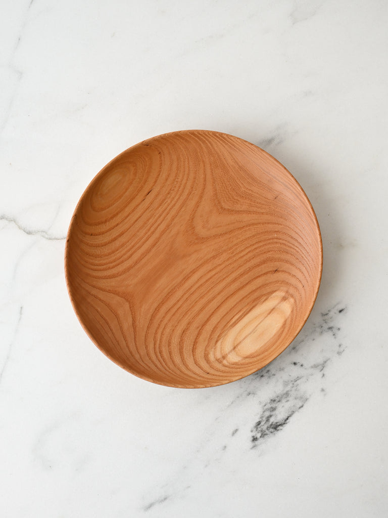 Urushi-Lacquered Wooden Plate | Keyaki