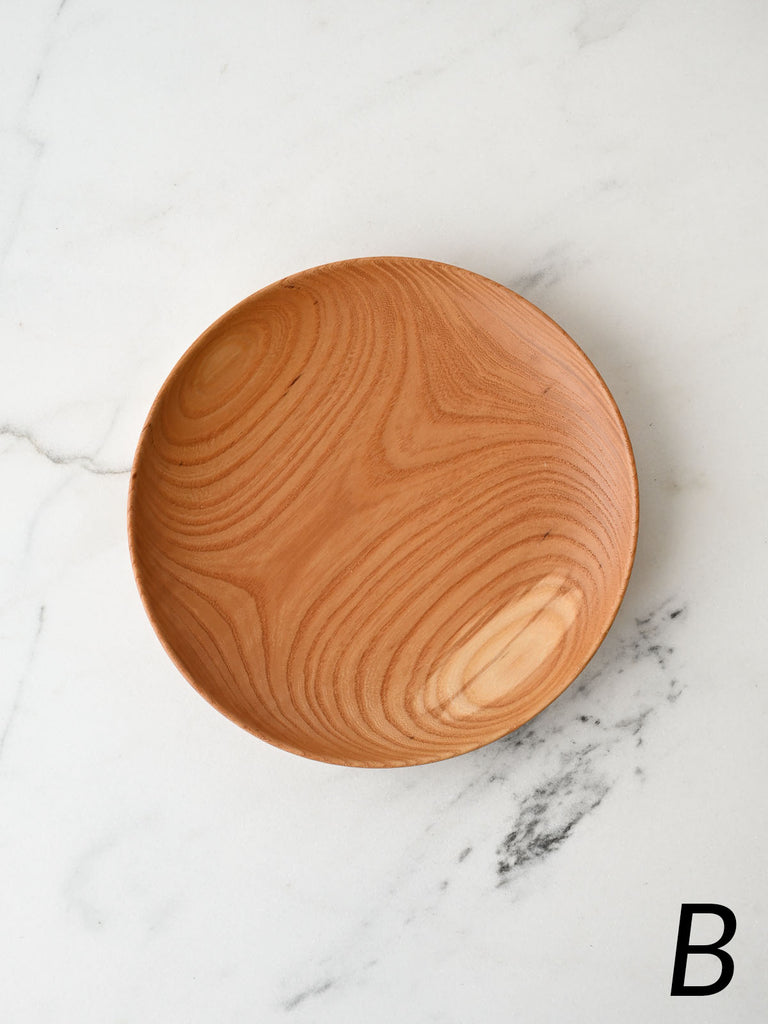 Urushi-Lacquered Wooden Plate | Keyaki