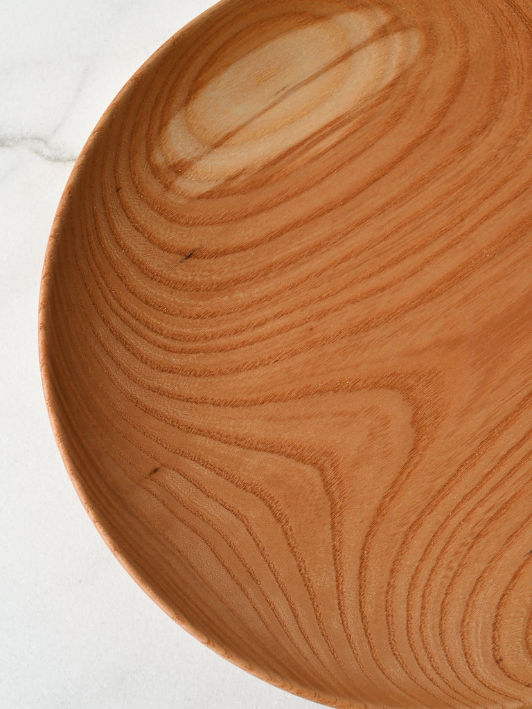 Urushi-Lacquered Wooden Plate | Keyaki