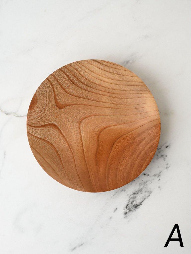 Urushi-Lacquered Wooden Plate | Keyaki