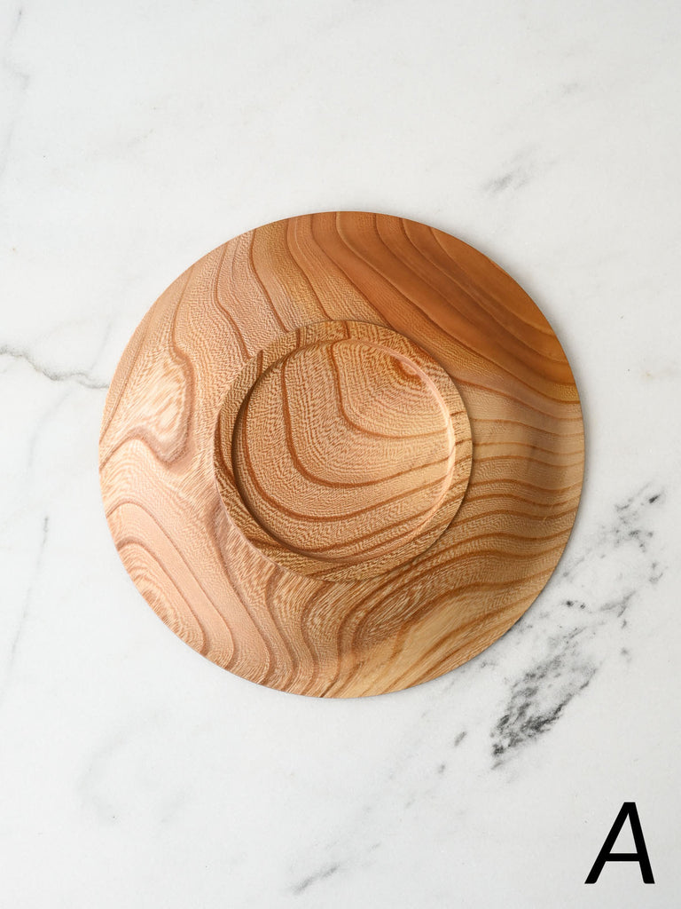 Urushi-Lacquered Wooden Plate | Keyaki