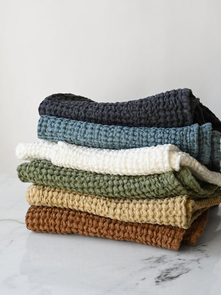 Linen-Cotton Waffle Towel