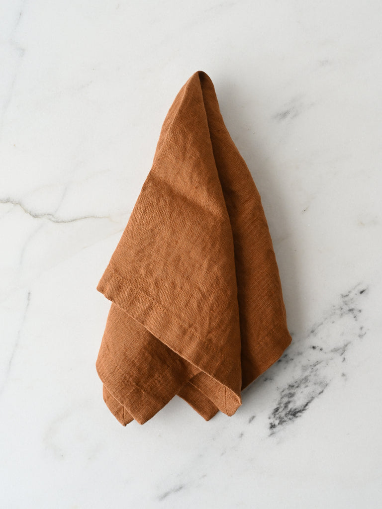 Linen Napkins Set of 2 | Ochre