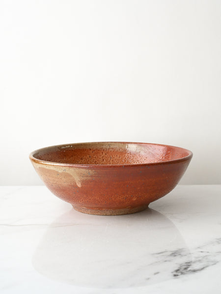 Red Shino Serving Bowl