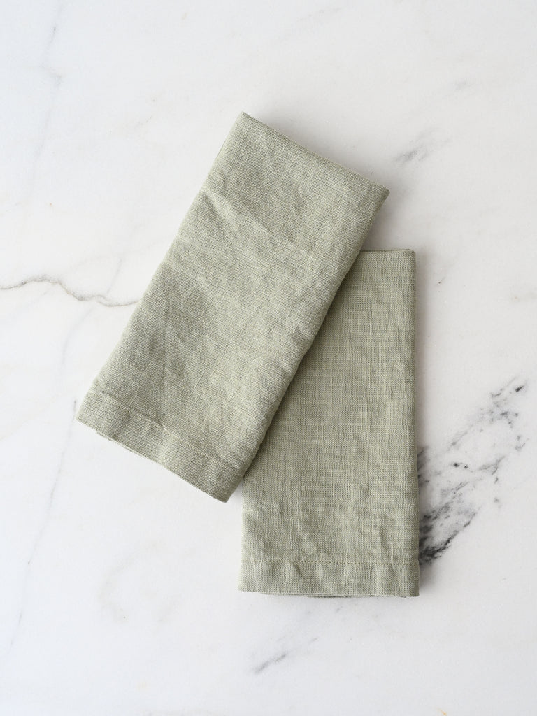 Linen Napkins Set of 2 | Sage