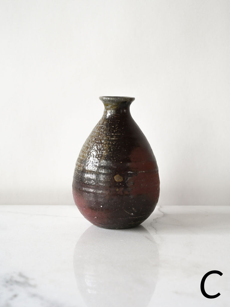 Sake Bottles in Dark Soda Fire
