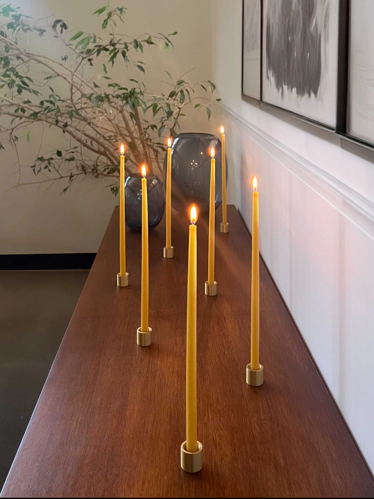 Brass Thin Taper Candle Holder