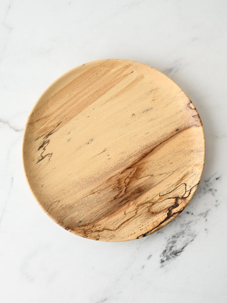 Urushi-Lacquered Large Wooden Plate | Suzukake