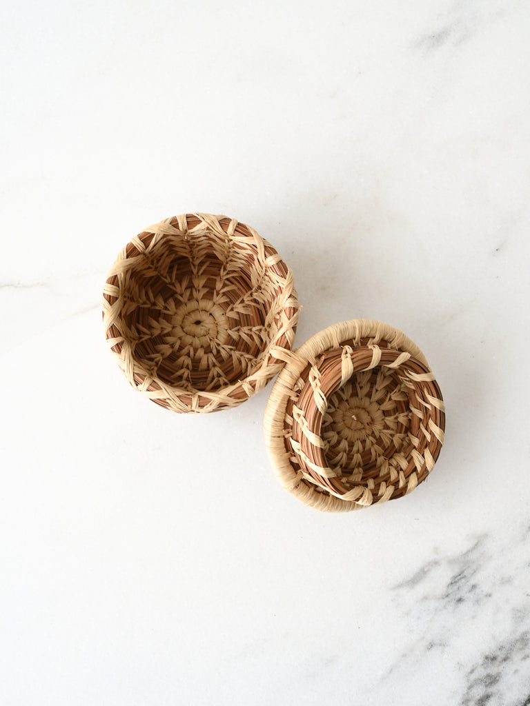 Mini Pine Needle Basket