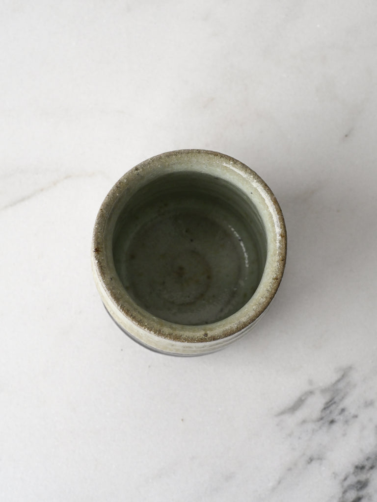 Wild Clay Yunomi in Cascade Glaze