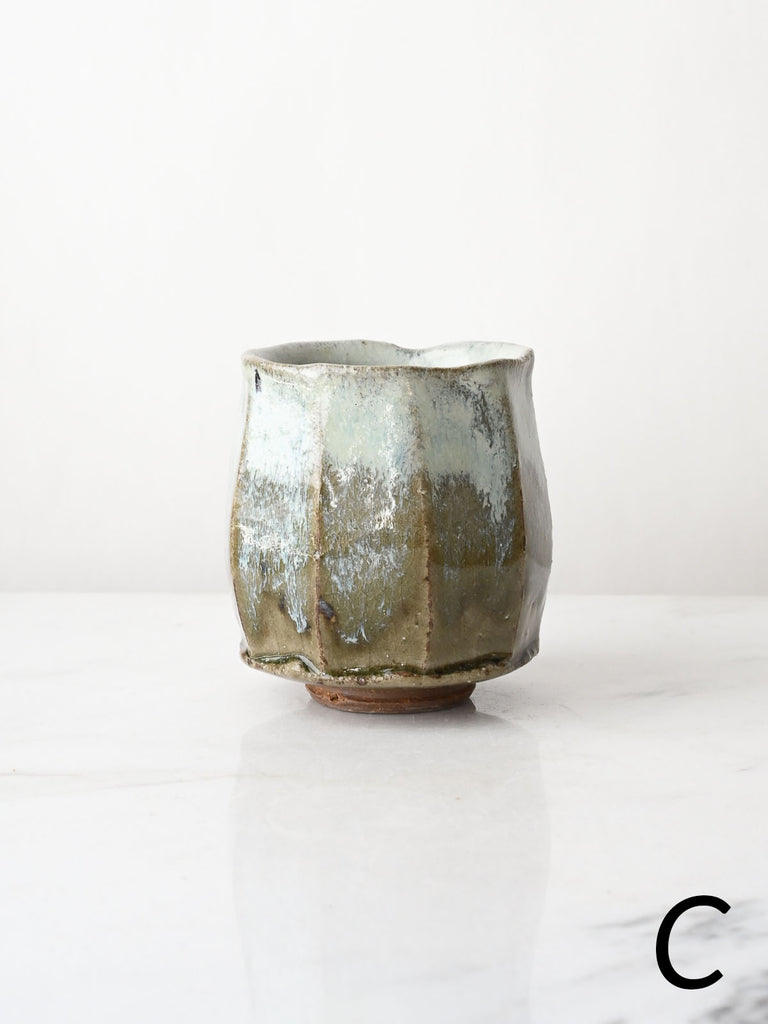 Wild Clay Yunomi in Flowing Glaze