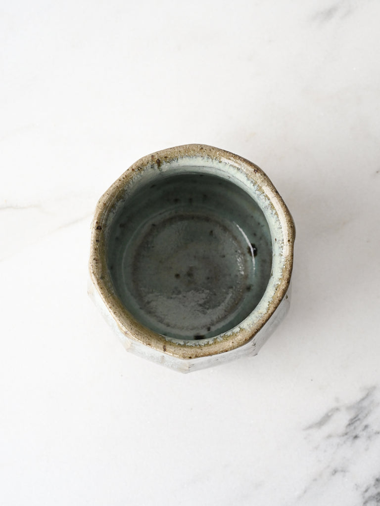 Wild Clay Yunomi in Flowing Glaze