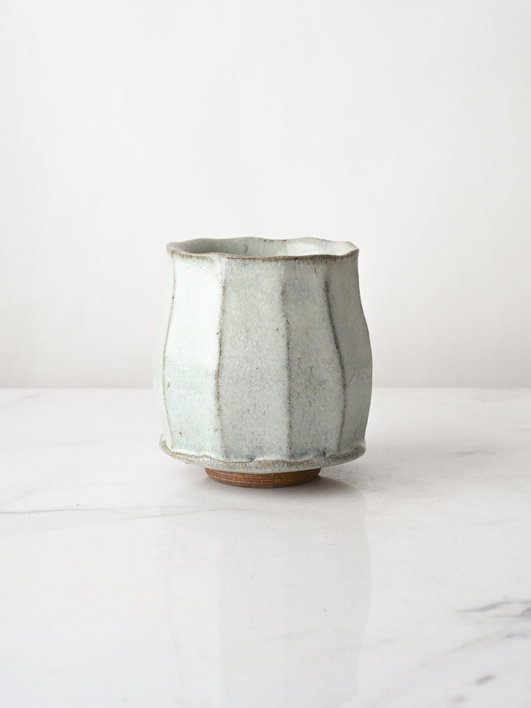 Wild Clay Yunomi in White Ash Glaze