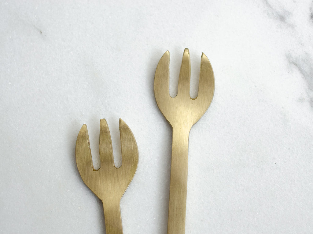 Sample - Brass Dessert Fork
