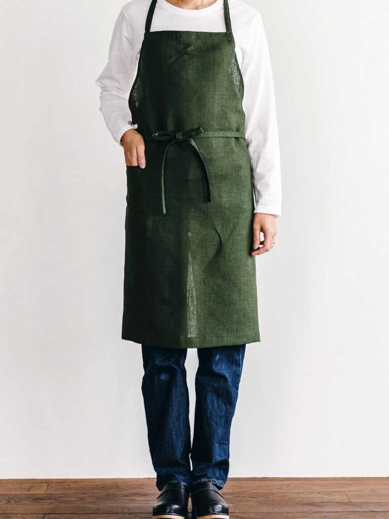 Daily Linen Apron | Forest