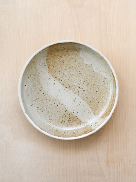 Shallow Serving Bowl in Cream